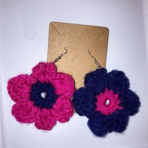 These earrings use silver hooks